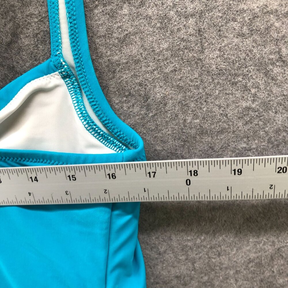 Lands' End Women's Blue Swim Top - Picture 9 of 10